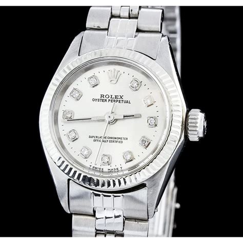 womens used stainless steel rolex watches